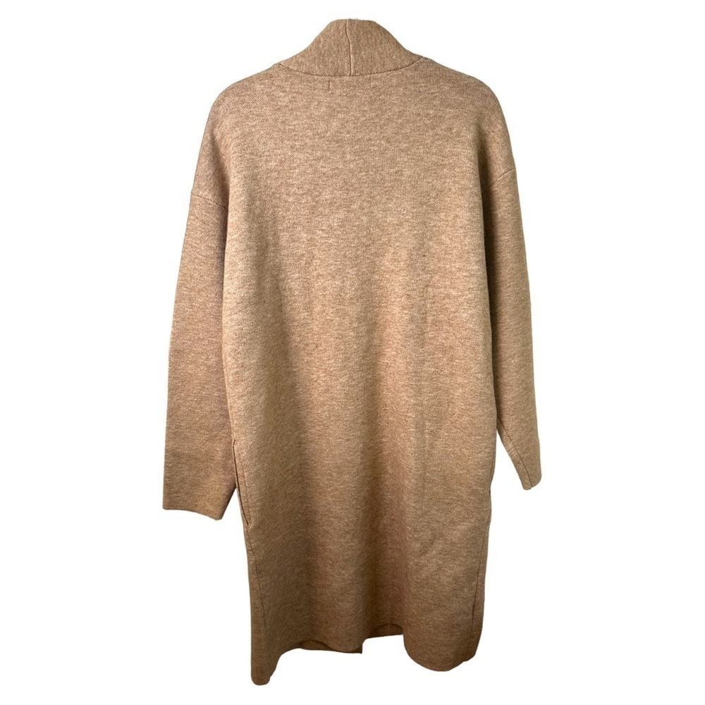 Prinbara Sweater Womens Medium Cardigan Open Draped Snap Closure Pockets Heavy - Picture 3 of 8